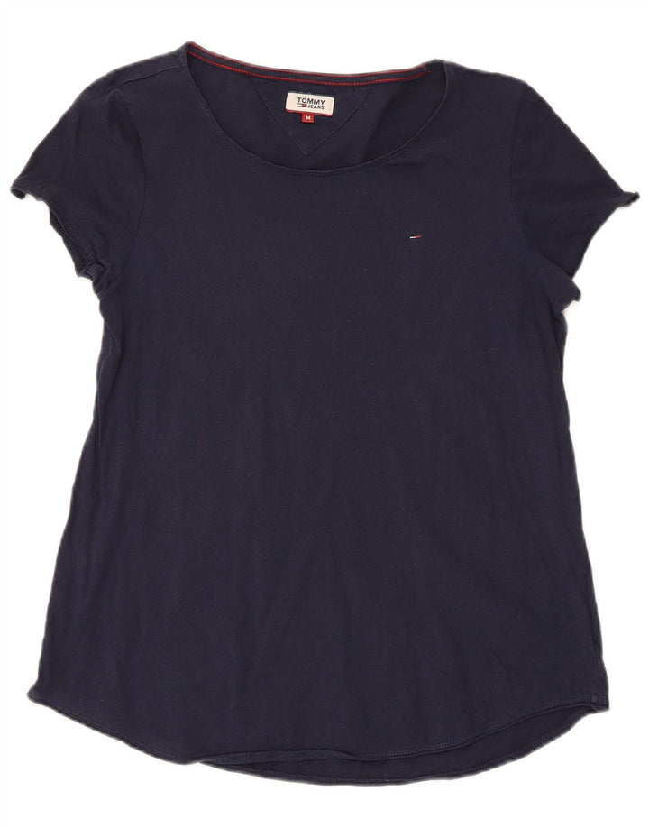 Tommy Hilfiger Dame T-Shirt Top UK 12 Medium Navy Blue