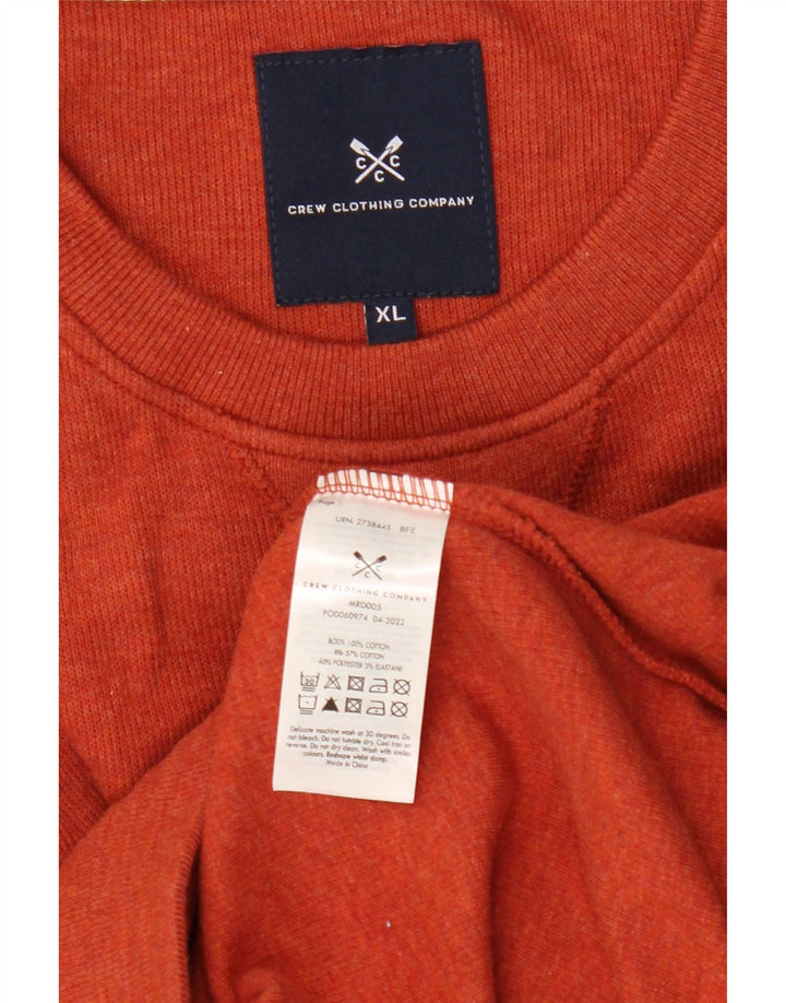 Crew Beklædning Herre Sweatshirt Jumper XL Orange Bomuld