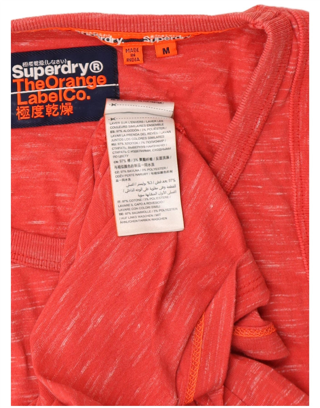 SUPERDRY Herrevest Top Medium Rød Flecked Bomuld