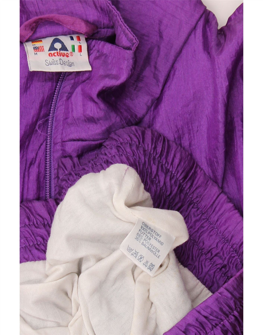 Active Loose Fit Fuld træningsdragt Medium Lilla Colourblock Polyamid