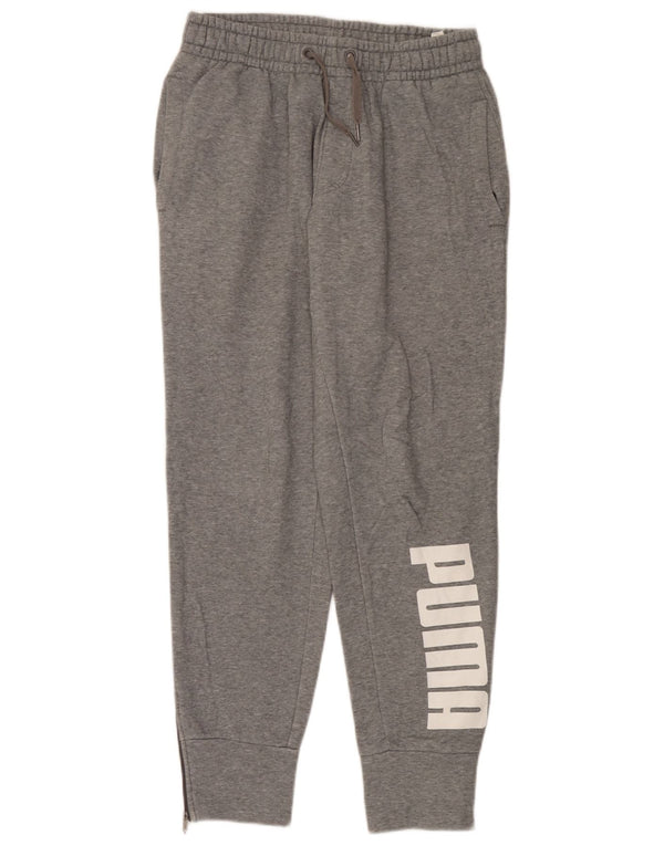 Puma Grafisk træningsdragt Bukser til kvinder Joggers UK 14 Medium Grey Bomuld