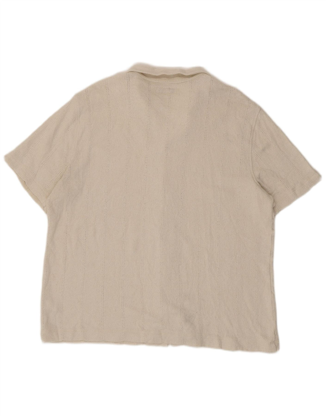 Marks & Spencer Kortærmet Herreskjorte 2XL Off White Bomuld
