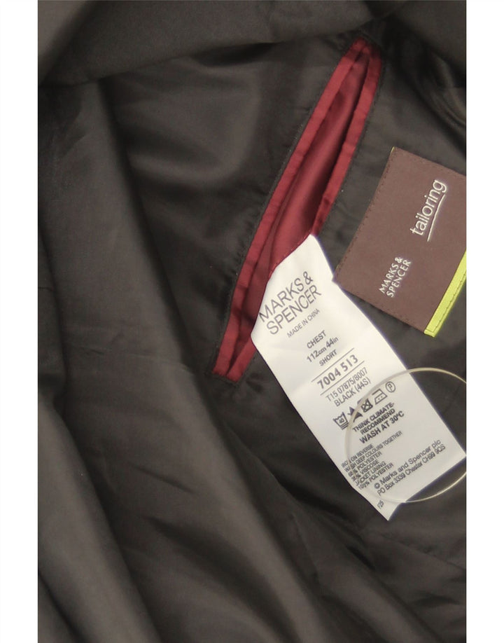 Marks & Spencer Herre 2-knaps blazerjakke UK 44 XL Sort Polyester