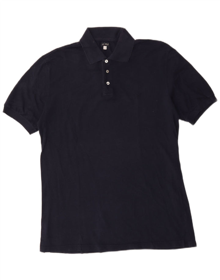 Armani Jeans Poloshirt til mænd Stor marineblå bomuld