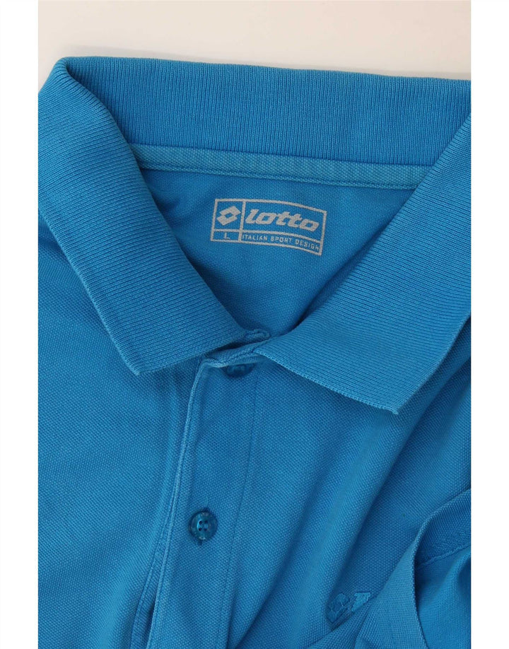 Lotto Herre Polo Shirt Stor Blå Bomuld