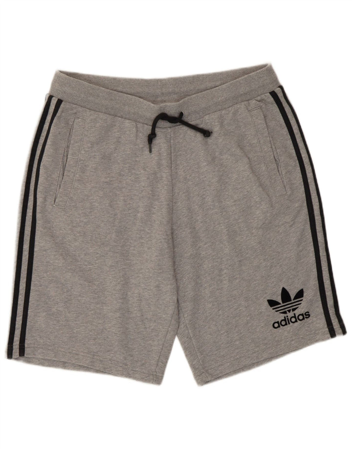 Adidas Sportsshorts til mænd, store, grå flækkede