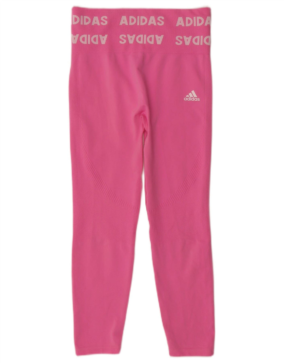 ADIDAS Grafiske Leggings til kvinder UK 12/14 Medium Pink Polyester