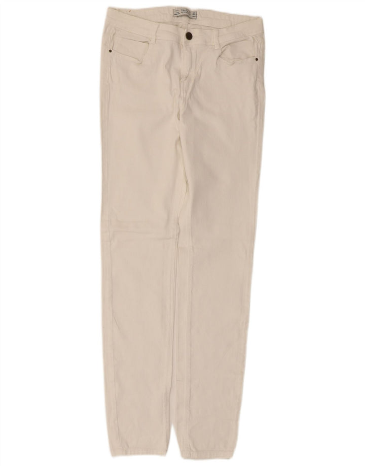 Zara Dame Trafaluc Slim Jeans EU 40 Medium W30 L30 Hvid