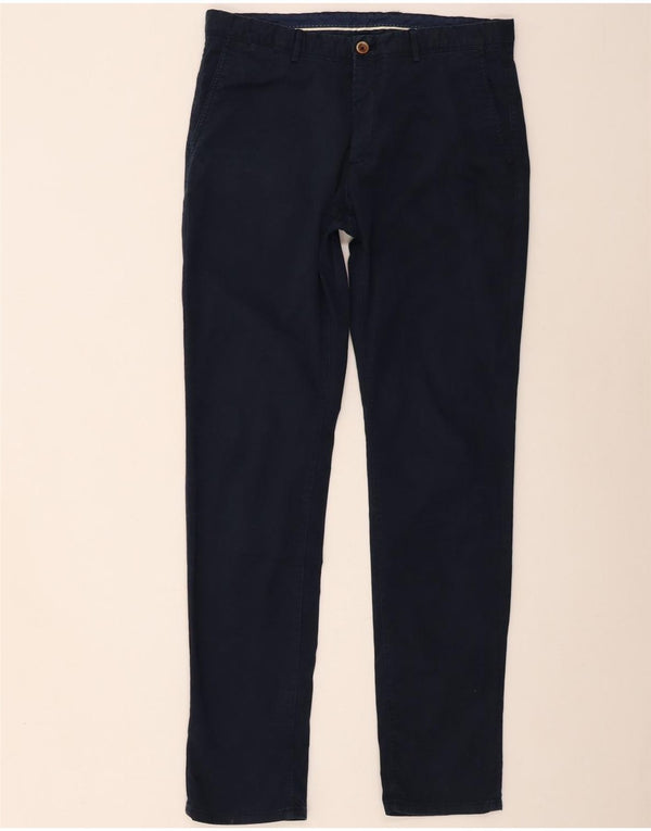 Massimo Dutti Herre Slim Fit Chino Bukser EU 44 Large W34 L33 Marineblå
