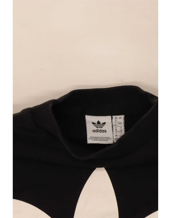 Adidas Graphic Sweatshirt Jumper UK 12 Medium Sort