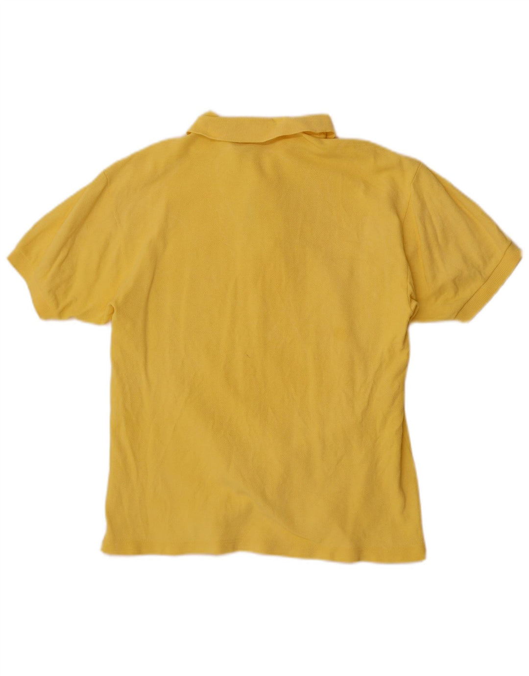 Champion Dame Polo Shirt UK 12 Medium Gul Bomuld