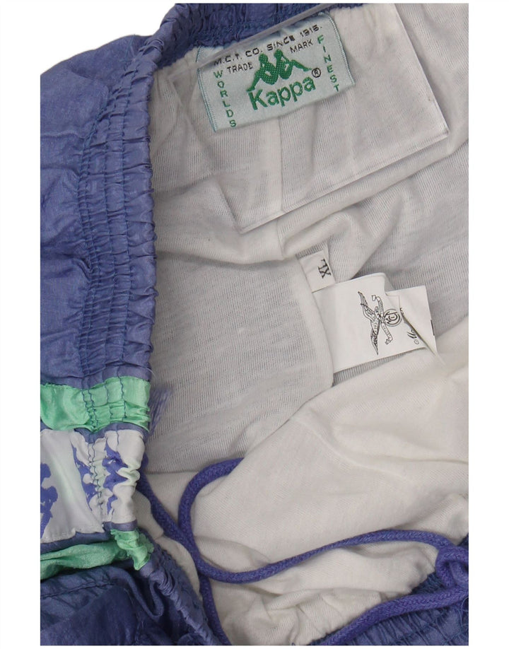 Kappa Herre grafisk træningsdragt Bukser XL Lilla Colourblock Polyamid