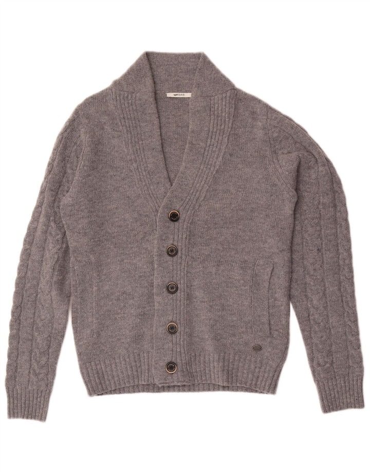 Gas Herre cardigan sweater lille grå uld