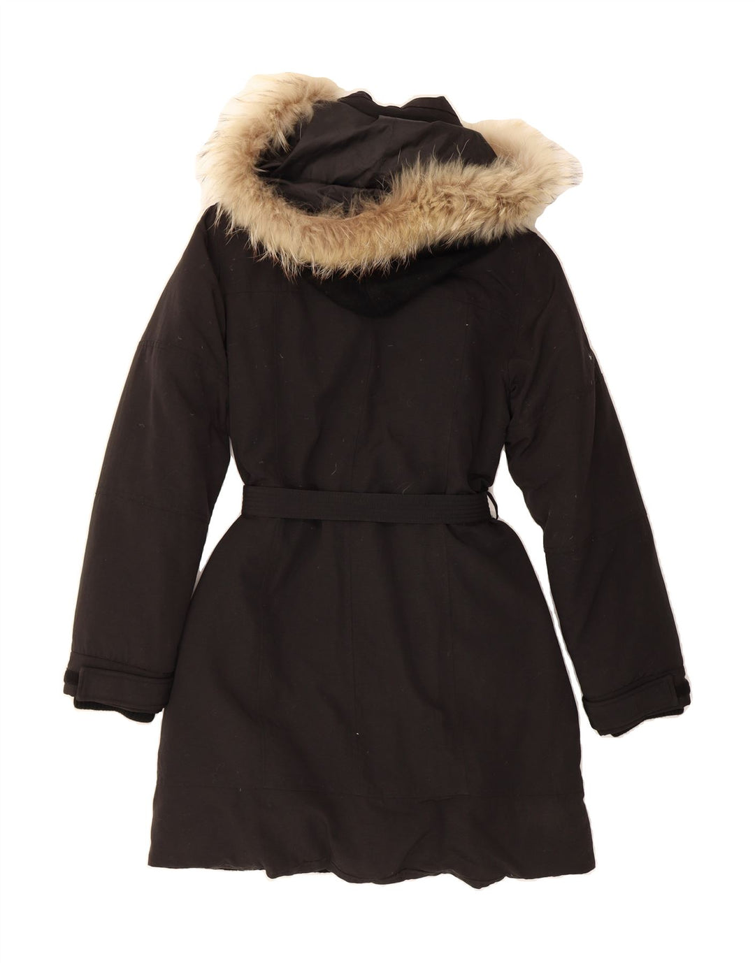 CONBIPEL Womens Esisto Hooded Padded Coat UK 16 Large Black Nylon Vintage Conbipel and Second-Hand Conbipel from Messina Hembry 