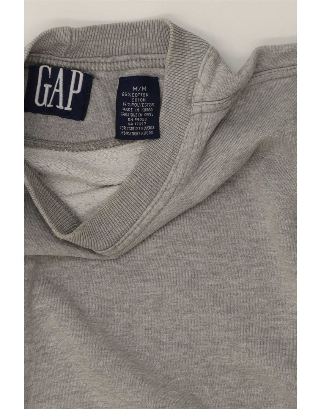 Gap Herre Loose Fit Sweatshirt Jumper Medium Grey Flecked Bomuld