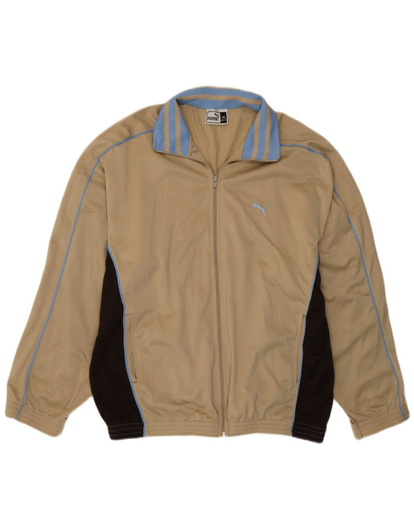 Puma Træningsdragt til mænd Topjakke XL Beige Colourblock Polyester