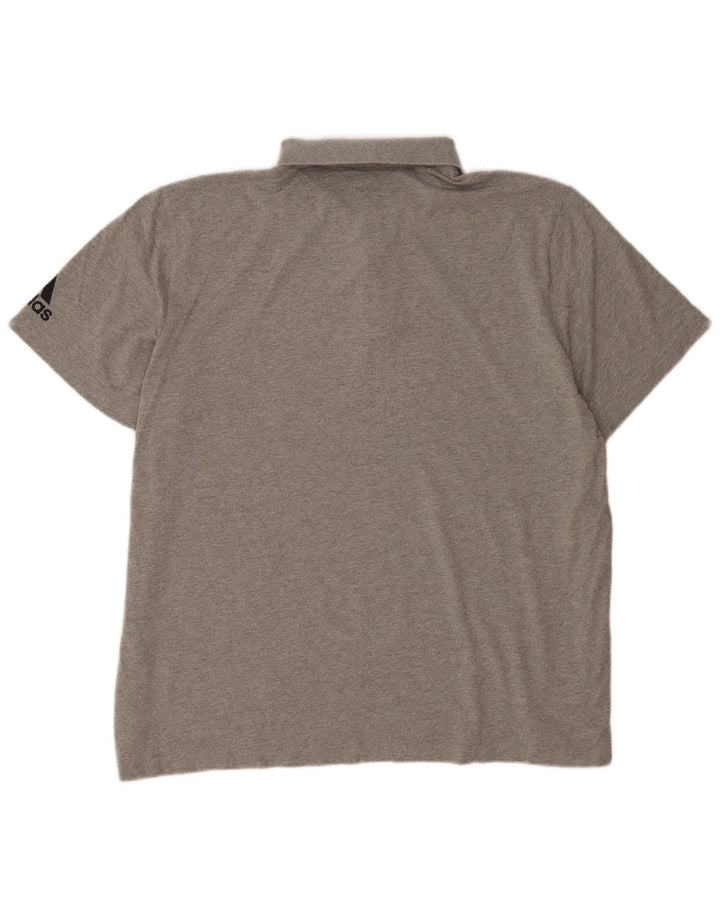 Adidas Polo Shirt til mænd 2XL Grå Bomuld