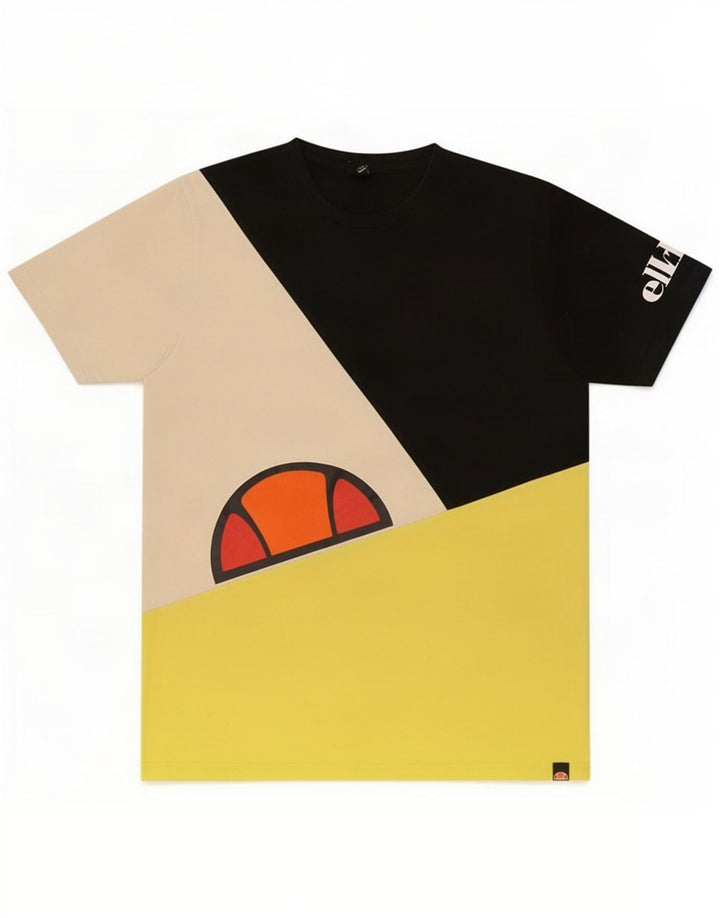 Ellesse Herre Grafisk T-Shirt Top Stor Flerfarvet Colourblock
