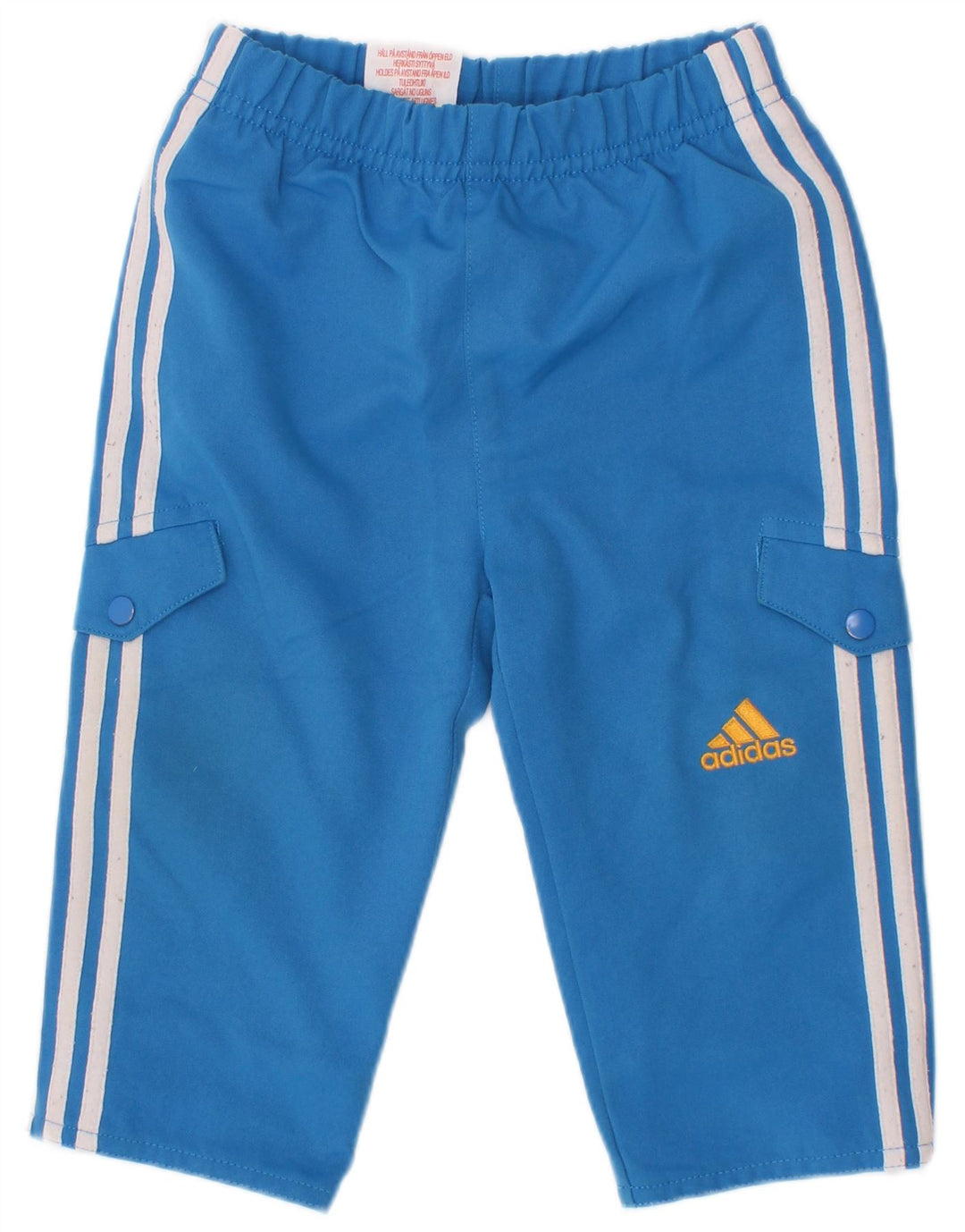 Adidas Baby Boys Cargo træningsdragt bukser 6-9 måneder blå polyester