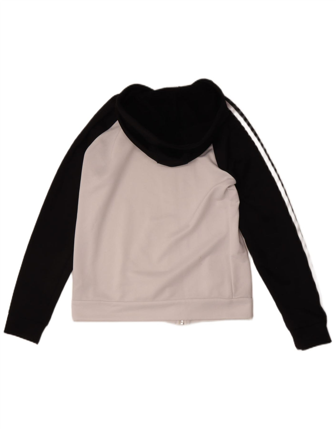 Adidas Dame Hættetrøje Sweater UK 14 Medium White Colourblock Polyester