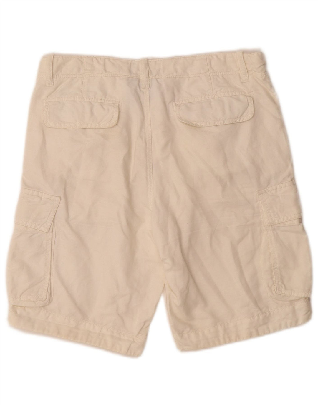 Woolrich Herre Penn-Rich Graphic Cargo Shorts Små W29 Off White Linned