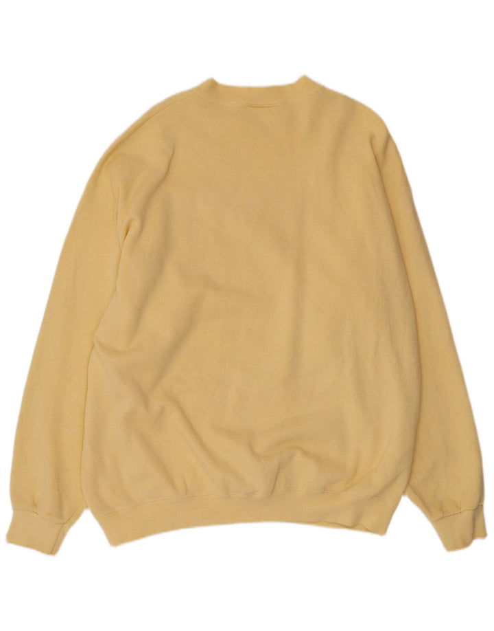 LEE Grafisk sweatshirt til mænd XL Gul bomuld