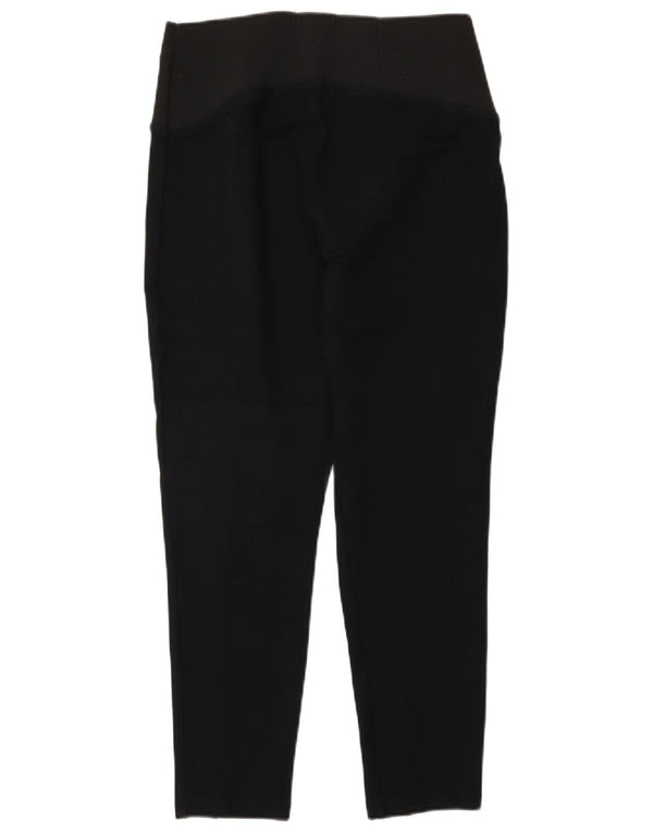 Marks & Spencer Womens Crop Leggings UK 12 Medium Black Viscose