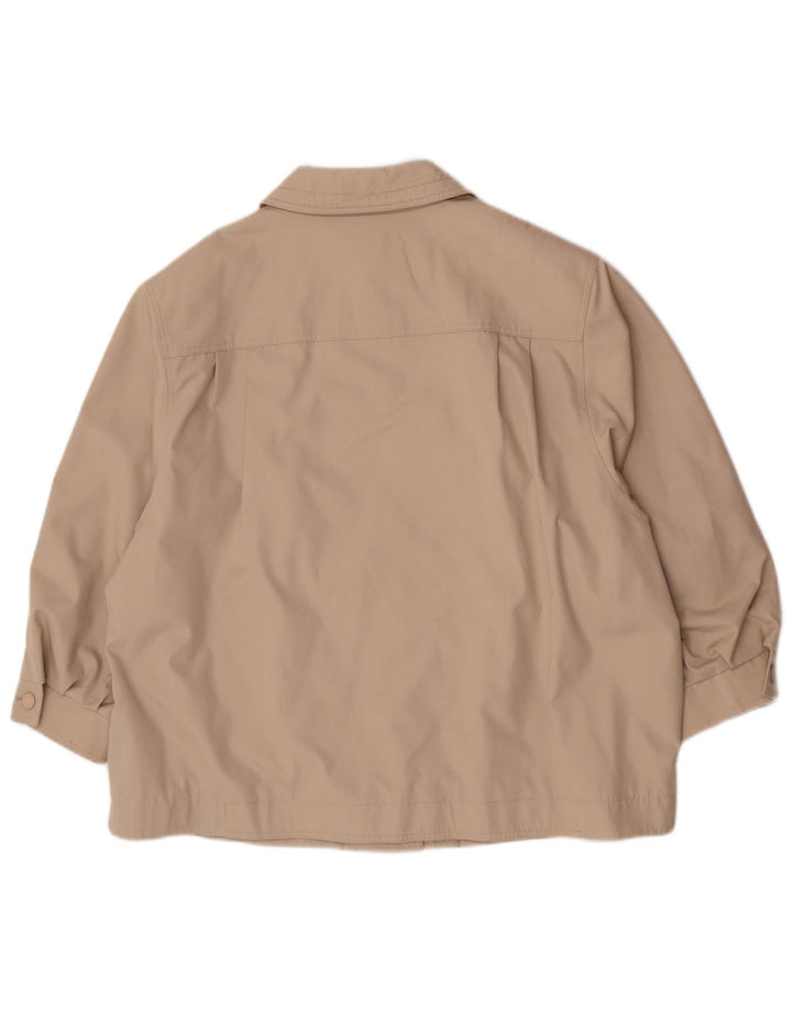 Louisoder Kort overfrakke til kvinder EU 50 3XL Beige Polyester