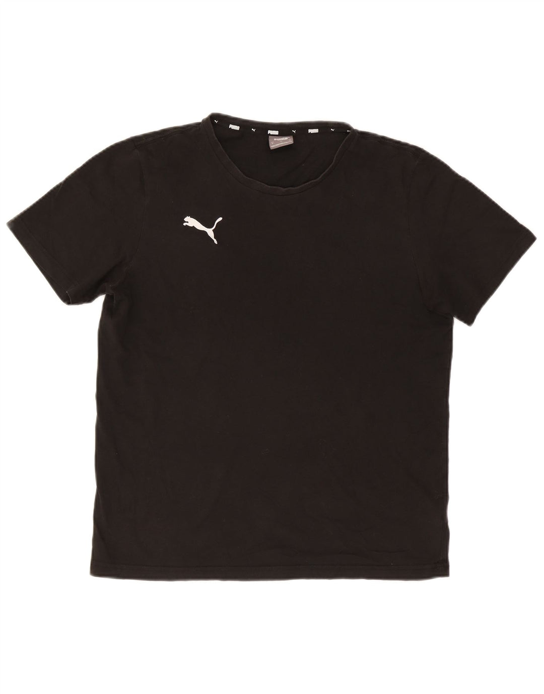 Puma Herre T-Shirt Top Medium Sort Bomuld