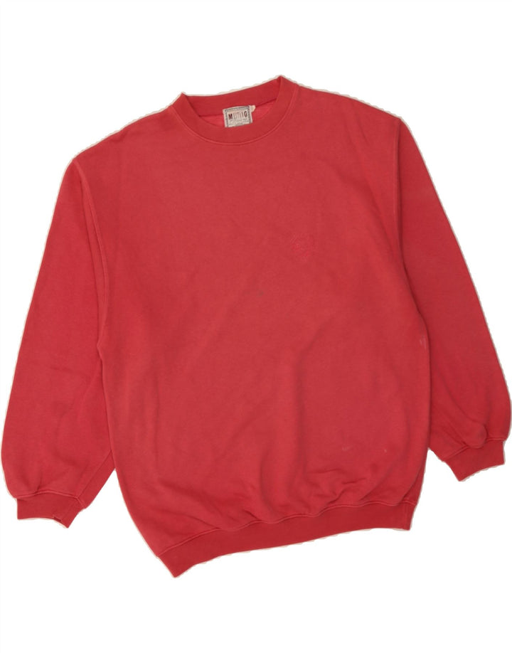 MUSTANG Mens Sweatshirt Jumper Small Red Cotton Vintage Mustang and Second-Hand Mustang from Messina Hembry 
