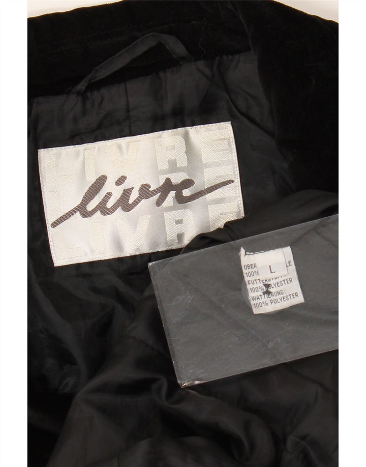 Livre Dame Militær Dobbeltradet Blazer Jacket UK 16 Large Black