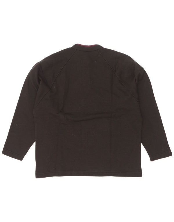 Campagnolo Dame Oversized Grafisk Sweatshirt Jumper UK 16 Large Sort