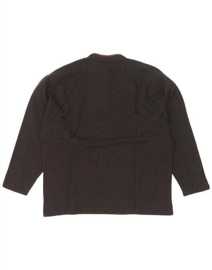 Campagnolo Dame Oversized Grafisk Sweatshirt Jumper UK 16 Large Sort