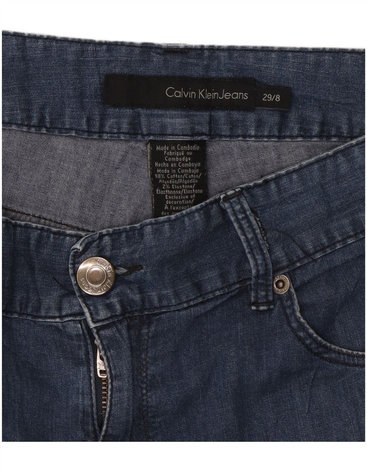 Calvin Klein Jeans Dame Denim Shorts US 8 Medium W29 Blå Bomuld