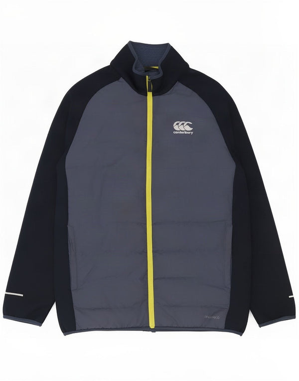 Canterbury Mens Padded Jacket UK 36 Small Blue Colourblock Polyester