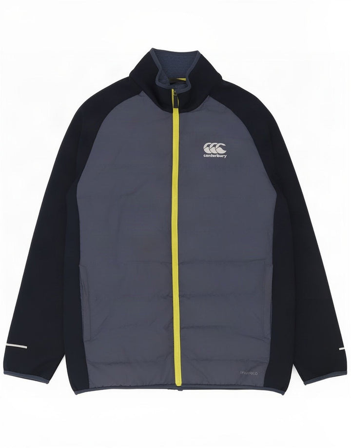 Canterbury Polstret jakke til mænd UK 36 Small Blue Colourblock Polyester