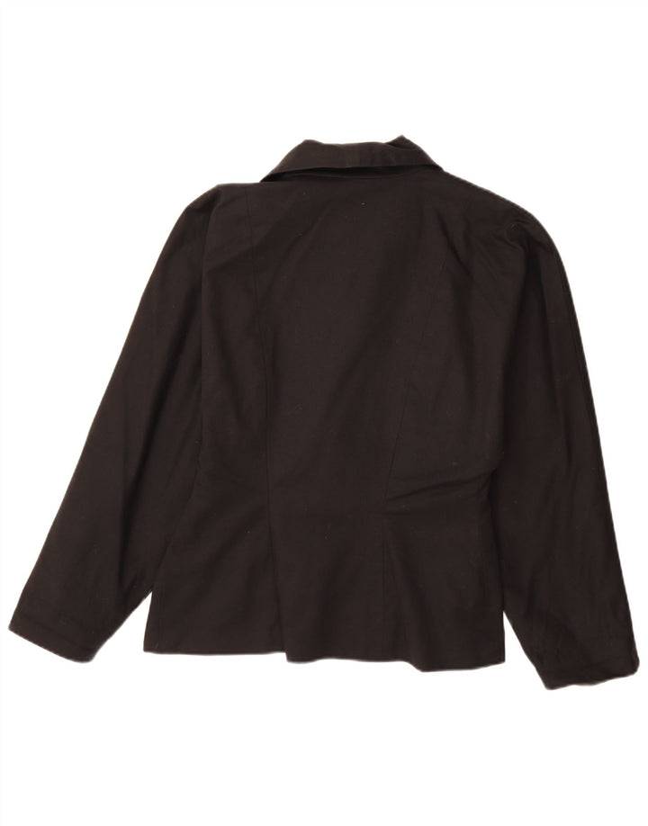 C & A Dame 1-knaps blazerjakke EU 40 Medium Sort Bomuld