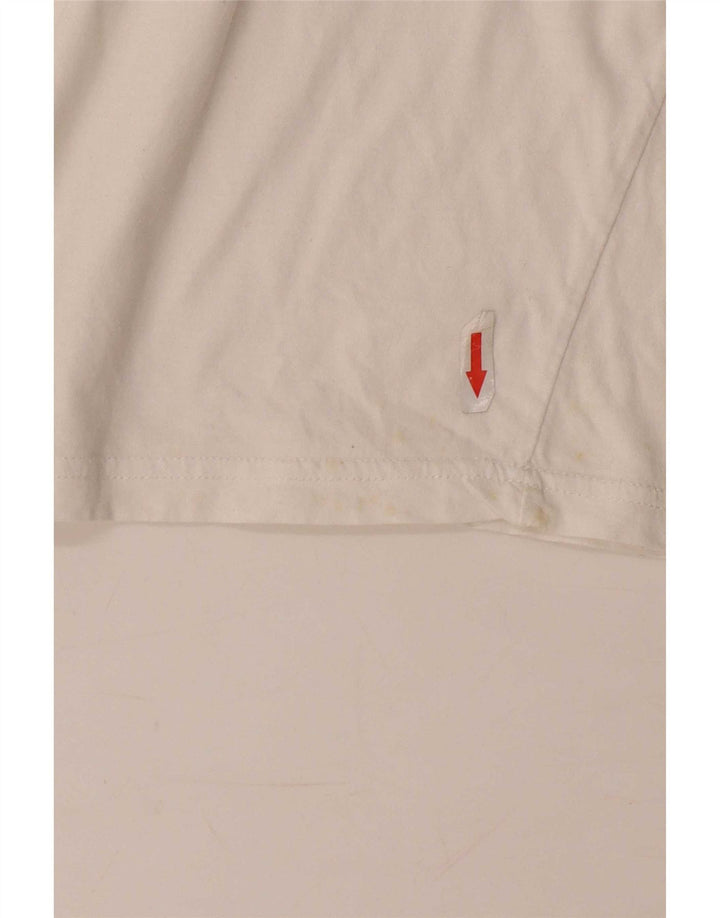 Adidas Herre T-Shirt Top 2XL Hvid Bomuld