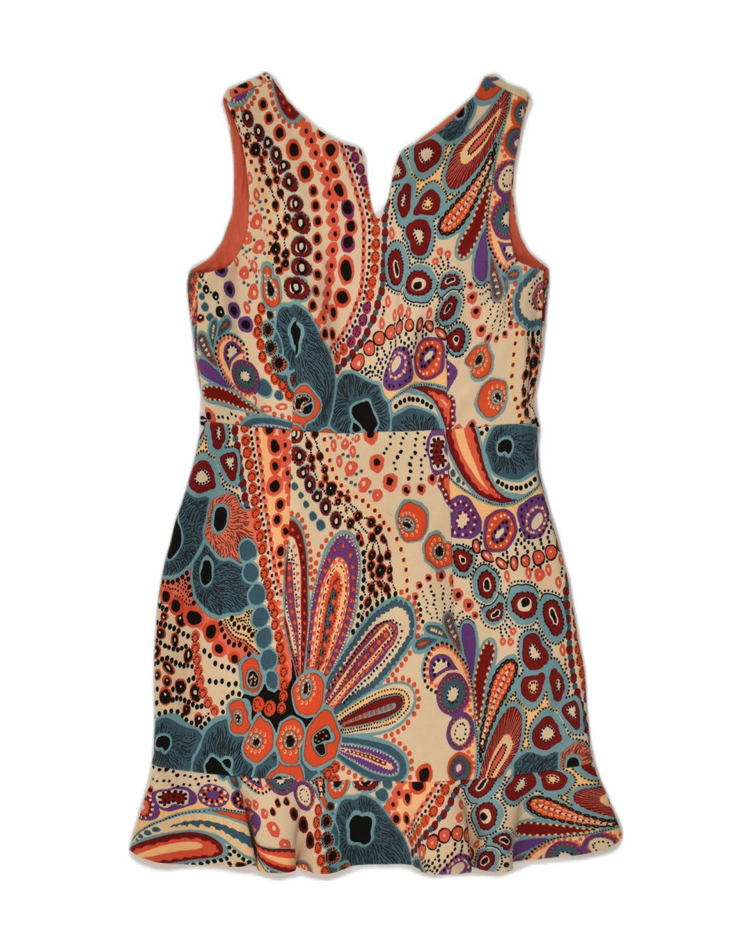 H&M Womens Sundress US 6 Medium Multicoloured Paisley Polyester | Vintage H&M | Thrift | Second-Hand H&M | Used Clothing | Messina Hembry 