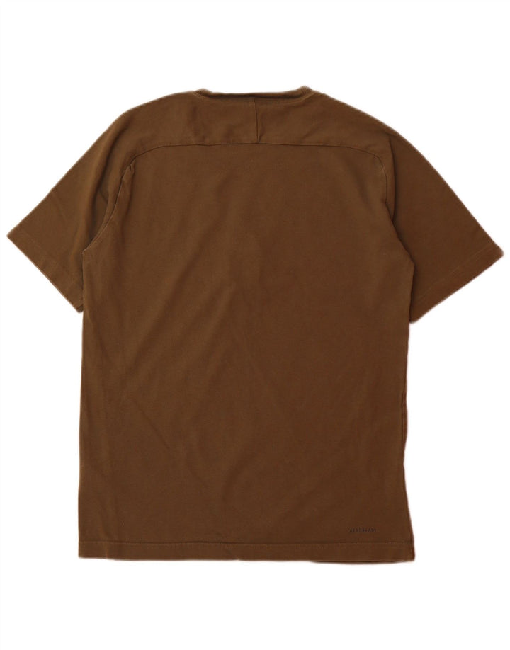 ADIDAS Mens T-Shirt Top XS Khaki Cotton