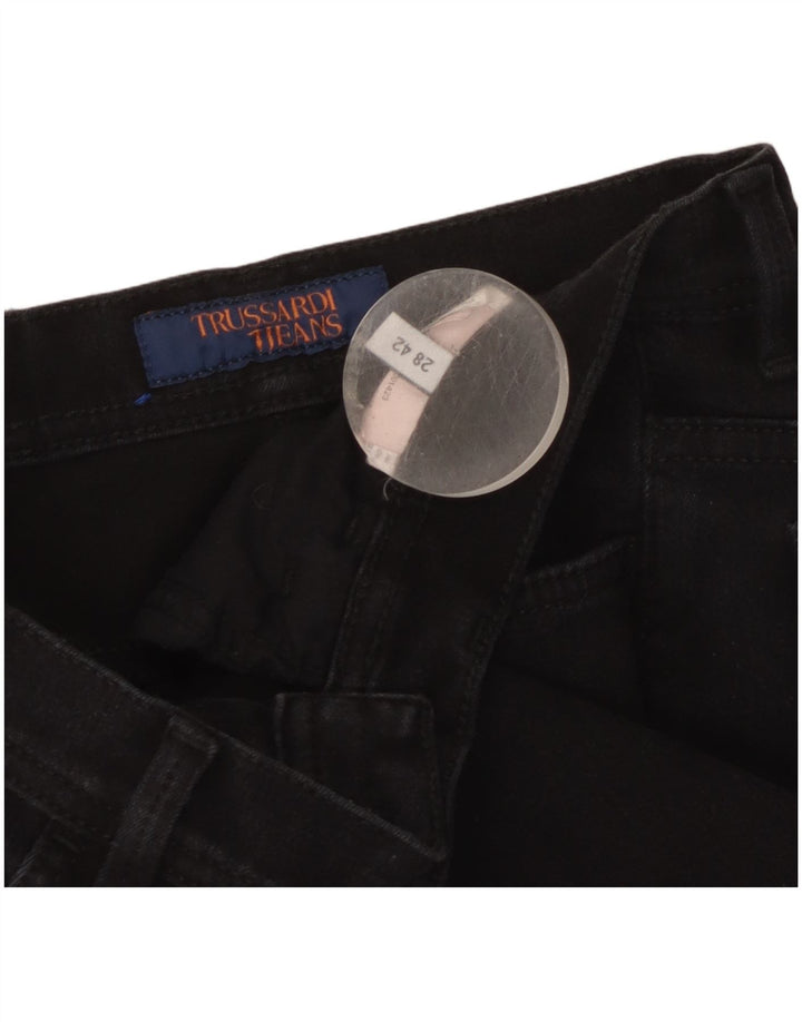 Trussardi Dame Mid Rise Slim Jeans W28 L26 Sort
