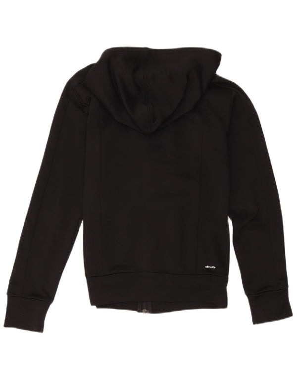 Adidas Dame Climalite Hættetrøje Sweater UK 6 XS Sort Polyester