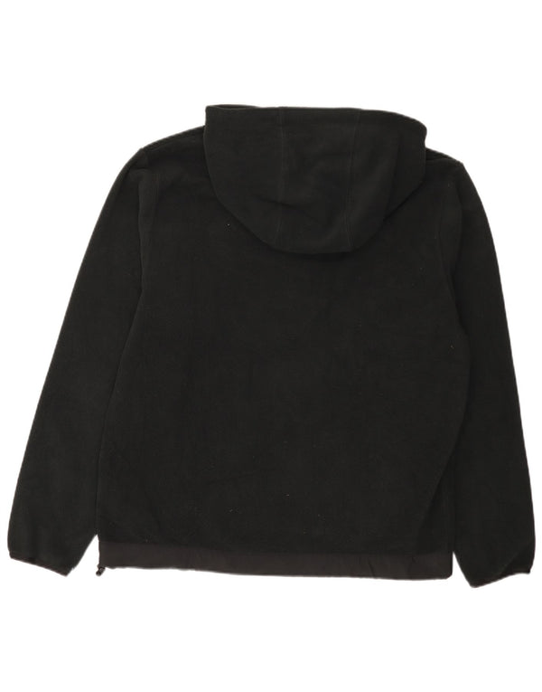 Nike Herre grafisk fleecetrøje med hætte, medium sort polyester