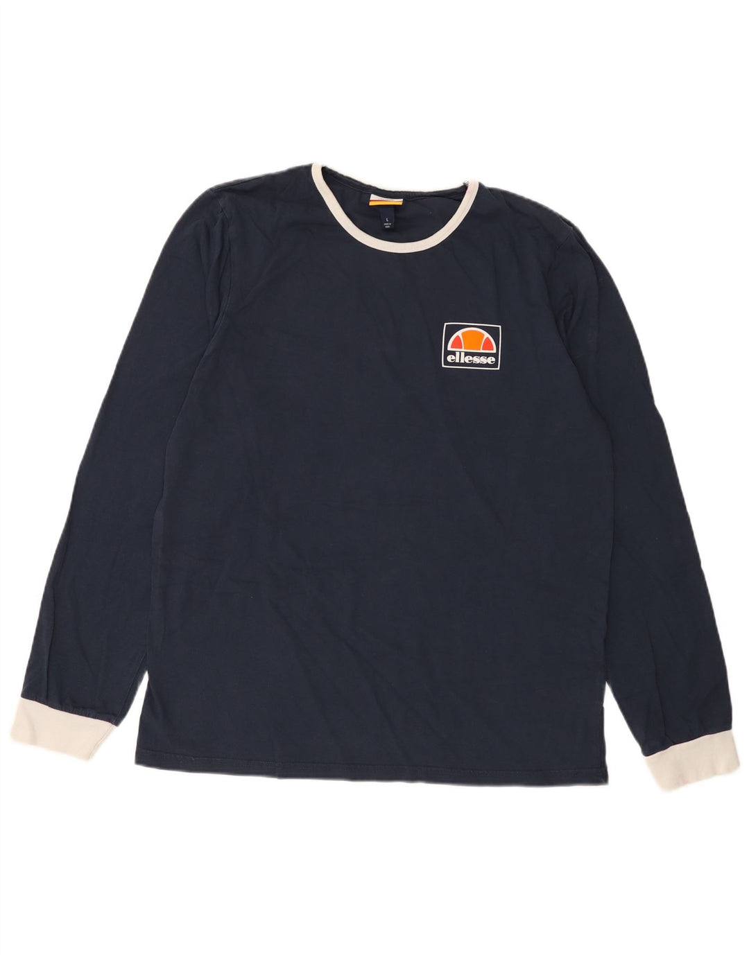 Ellesse Herre Top Langærmet Stor Marineblå Bomuld