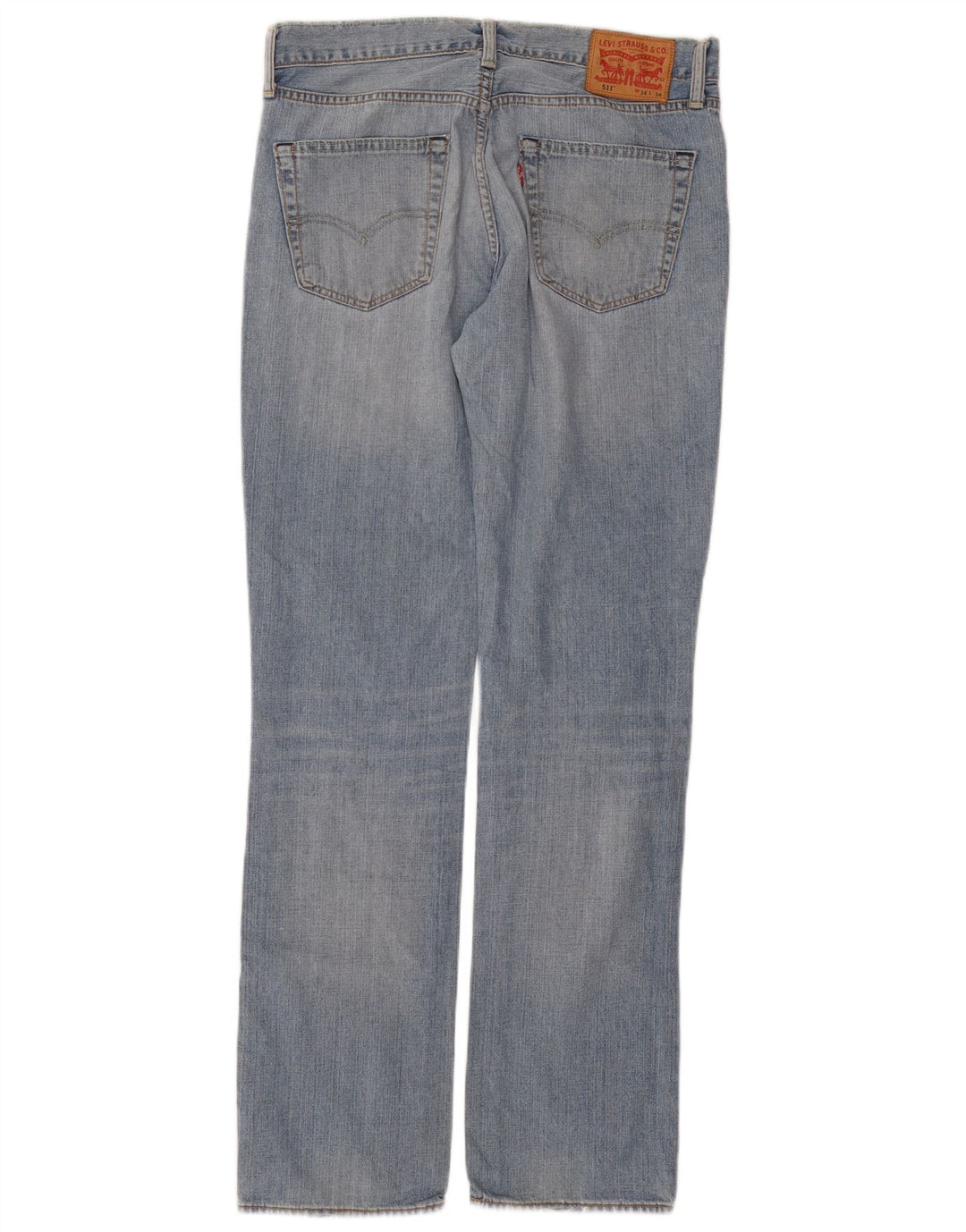 LEVI'S Herre 511 Slim Jeans W34 L34 Blå Bomuld