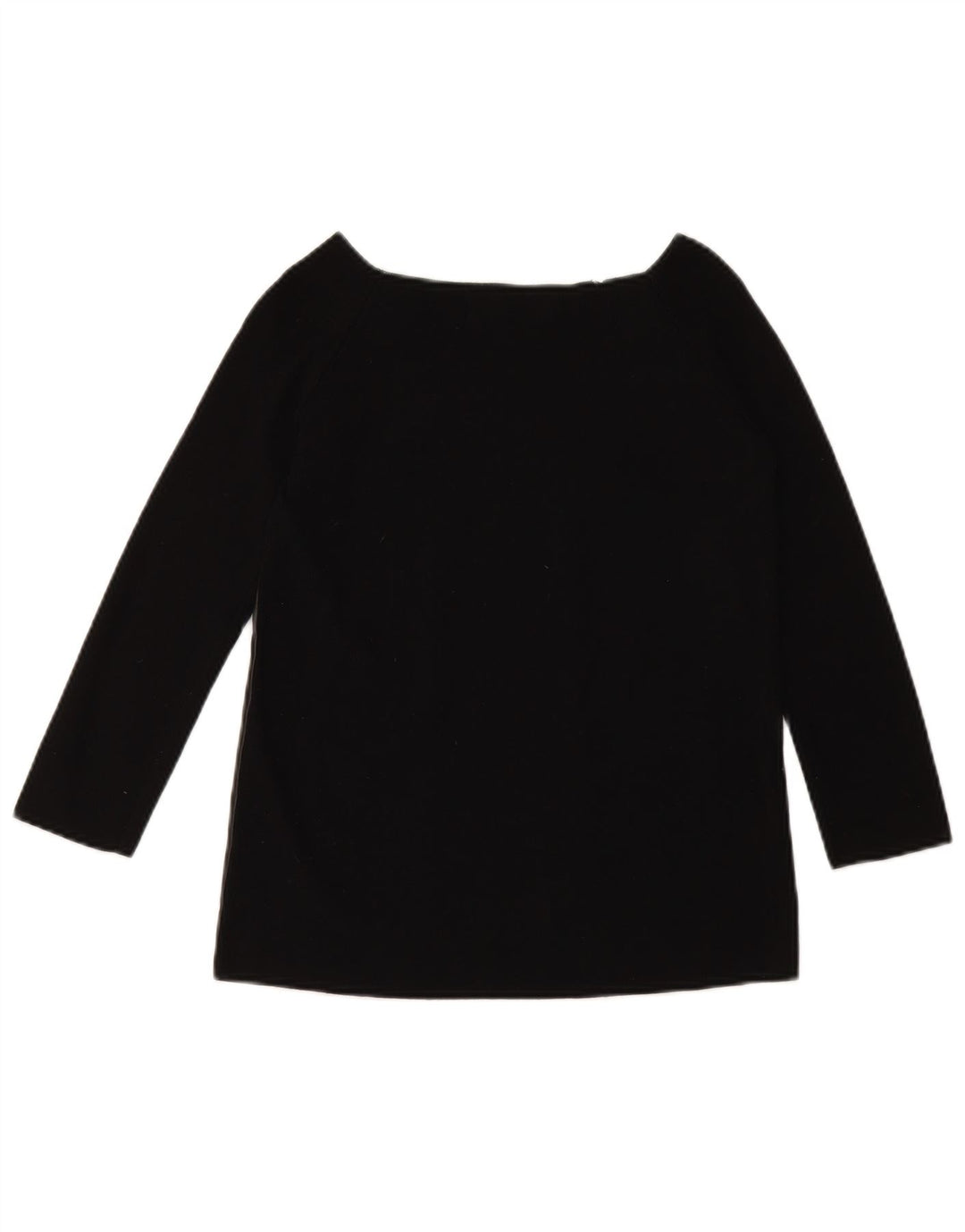 ZARA Womens Crop 3/4 ærme off Shoulder Top UK 10 Small Black