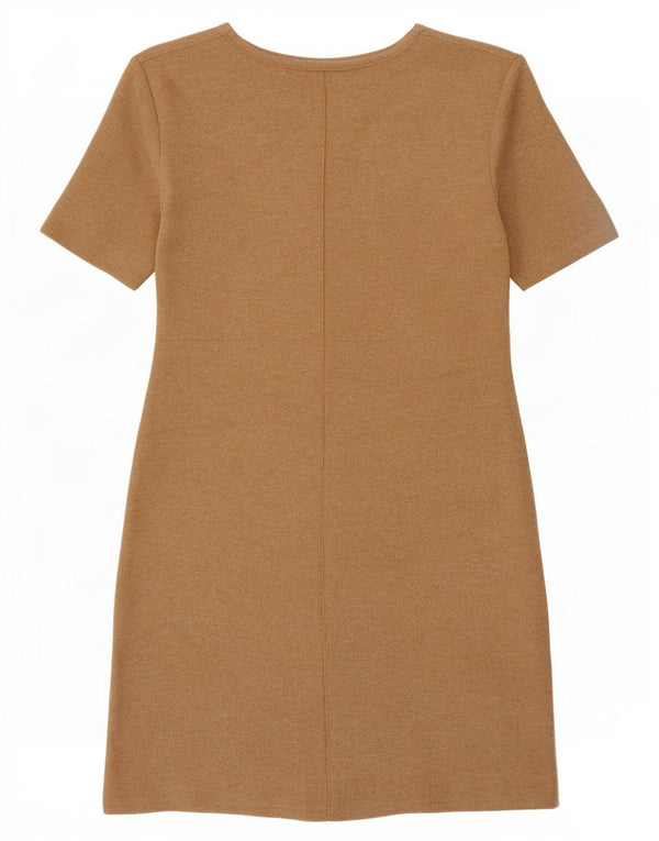 Zara Womens Shift Dress UK 10 Small Beige