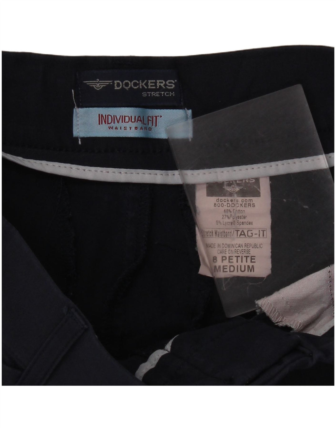 Dockers Dame Stretch Casual Bukser US 6 Medium W30 L29 Marineblå