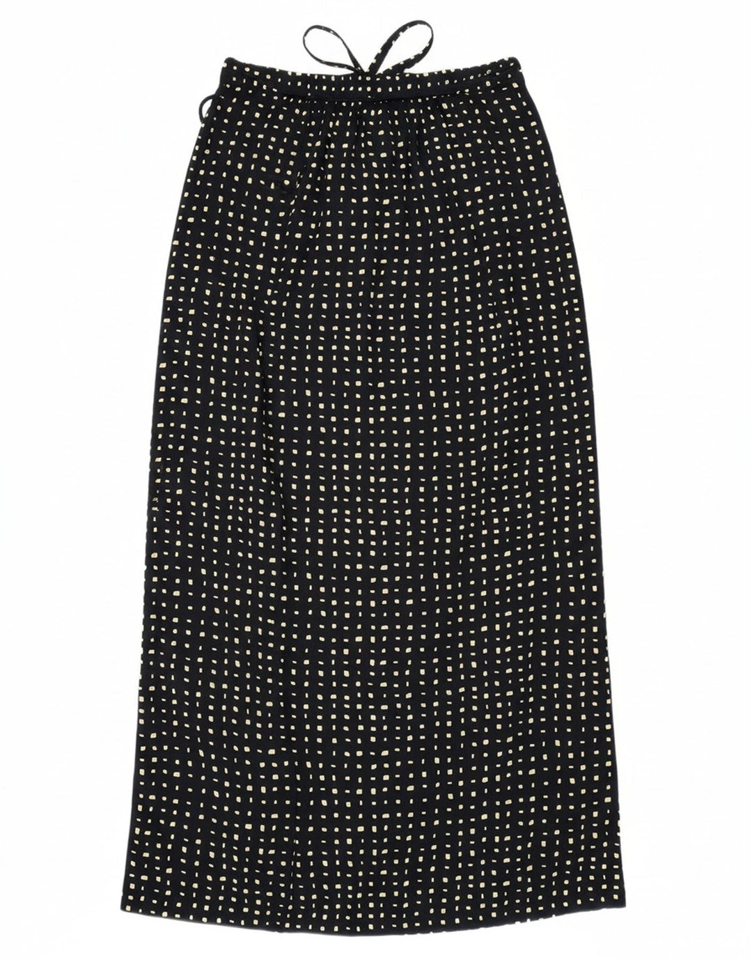 MICHAEL H Womens Midi Skirt W34 Large Black Spotted