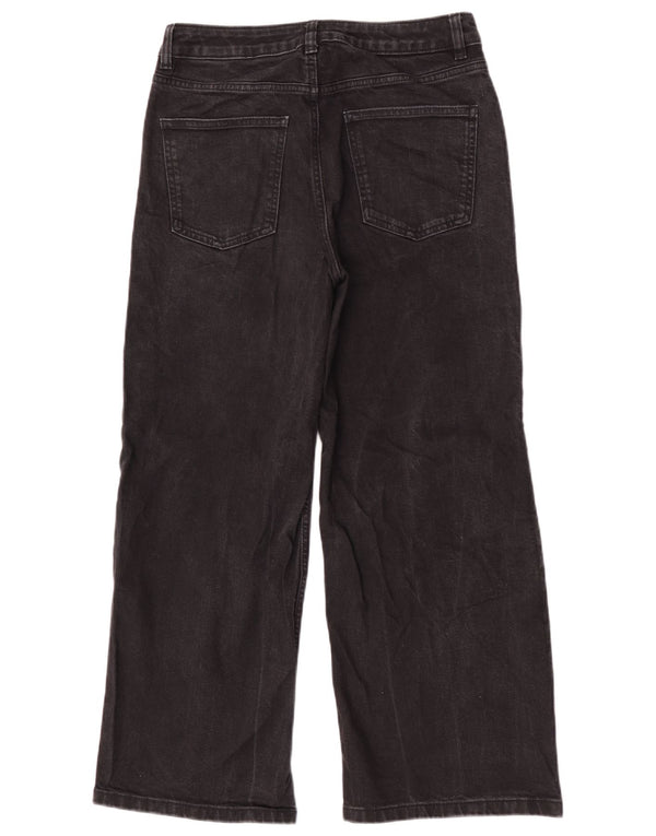 Marks & Spencer Dame Jeans med brede ben UK 12 Medium W30 L28 Sort Bomuld